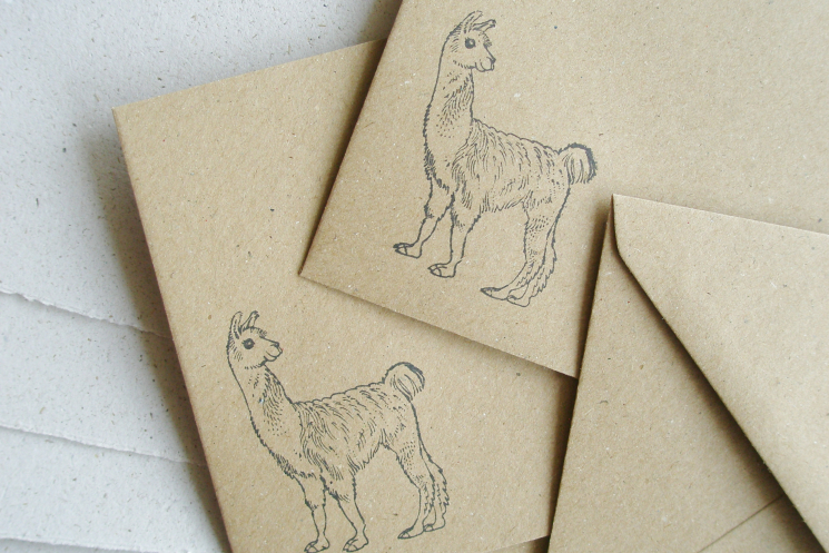 llama letter set