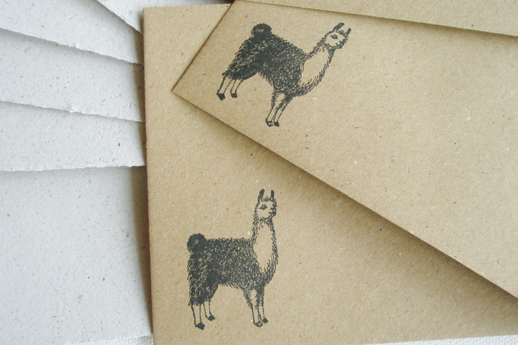 llama letter set