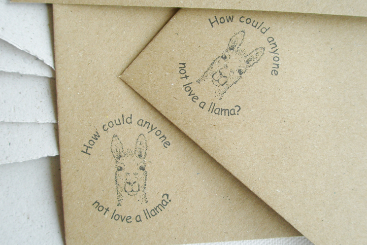 llama love letter set