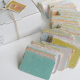 coloured handmade recycled cards