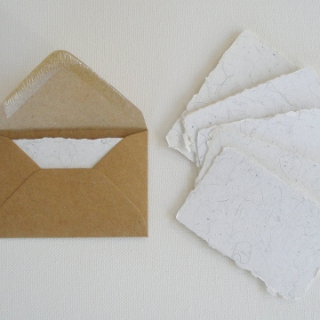 Llama Fibre Cards and Envelopes, Card Set, 6 Gift Cards, Novelty Card, Thankyou cards, Blank Mini Cards with Envelopes, Recycled, Llama Gift