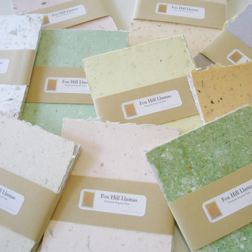 10 x Packs of 4x6" Sheets, Mixed Recycled Handmade Paper