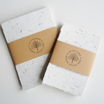 10 x Packs of 5x7" Neutral Toned Sheets of Handmade Recycled Paper