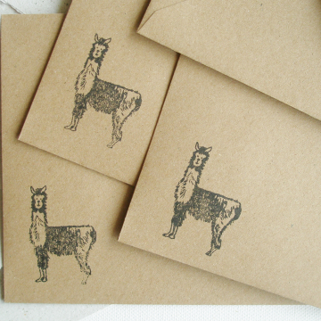 7x5" Llama Poo Paper Letter Set - No. 15
