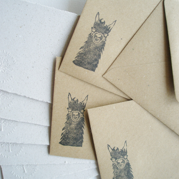 Lot of 6 - 6x4" Llama Poo Paper Letter Set - No. 10