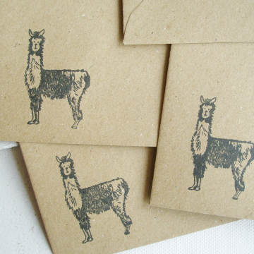 6x4" Llama Poo Paper Letter Set - No. 6