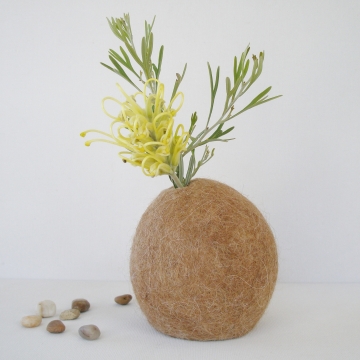 Vase - Llama Fiber Vase - Stem Vase - Flower Vase - Natural Decor - Felt Pod Vase - Shelf Decor - Hidden Vase Vase - Llama Fiber Vase - Stem Vase - Flower Vase - Natural Decor - Felt Pod Vase - Shelf Decor - Hidden Vase