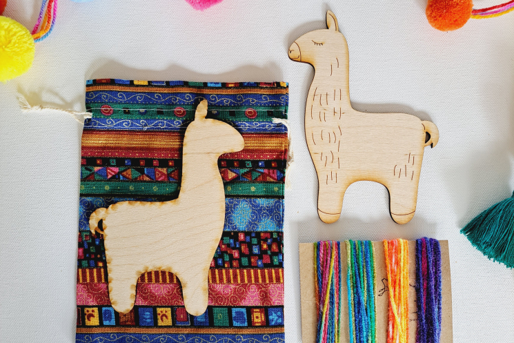 Llama copying craft for kids