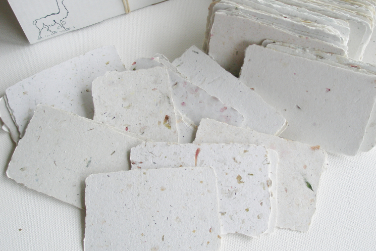 homemade recycled blank cards