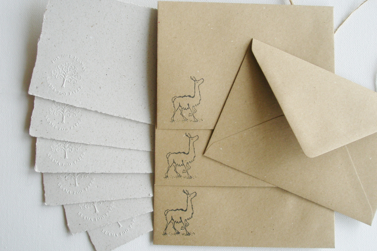 llama stationery