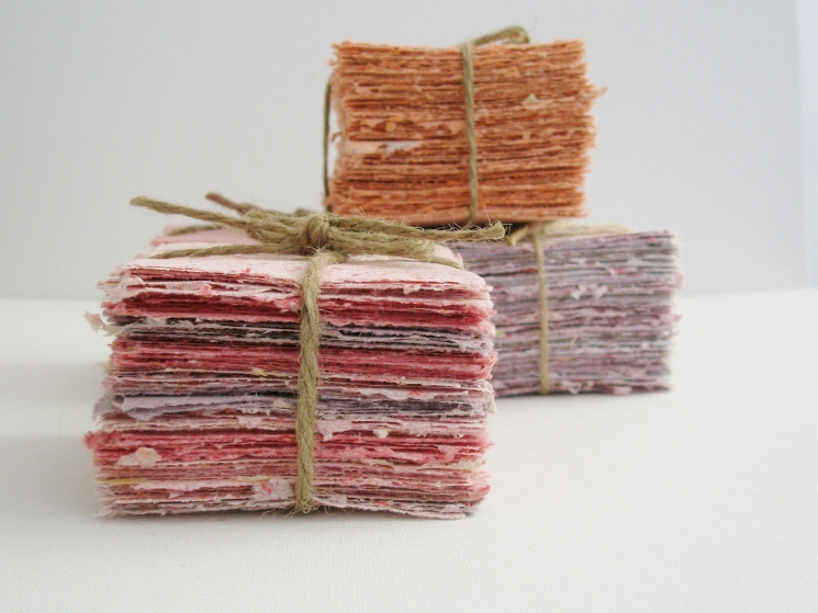 Handmade Recycled Note Paper