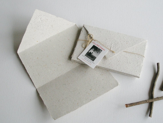 Handmade Recycled Lettergrams with Llama Poo