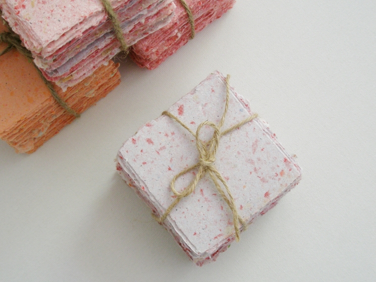 Handmade Recycled Note Paper 
