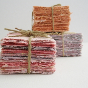 Handmade Recycled Note Paper