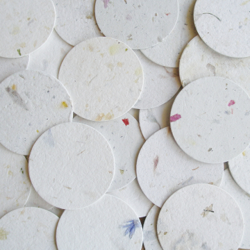 100 Small Circle Cut Outs - 3.5cm - Neutral Tones