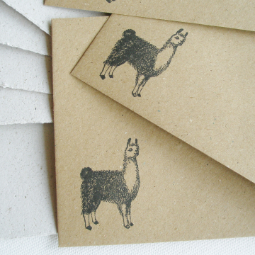 6x4" Llama Poo Paper Letter Set - No. 4