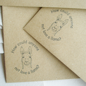 Lot of 6 -  6x4" Llama Poo Paper Letter Set - No. 3