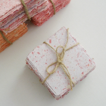 Handmade Recycled Note Paper 