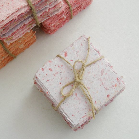 Handmade Recycled Note Paper 