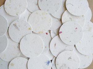 100 Small Circle Cut Outs - 3.5cm - Neutral Tones