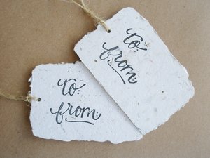 100 "To/From" Tags - Neutral Tones