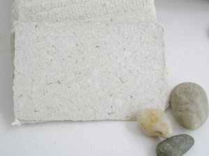 45 Llama Poo Paper Business Cards, Blank Hand-made Recycled Paper with deckle edge