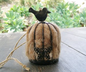 Llama Bird Nester, Bird Nesting Fibre, Nester, Nesting Material, Wildlife Nester, Garden Decor, Nature Garden, Garden Gifts, Bird Gift