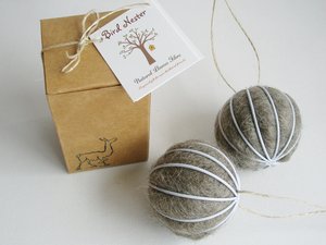 Bird Nester filled with Llama Fibre. Gardener gift. Nature Play Children's Gif. Nesting Material for native birds or aviary