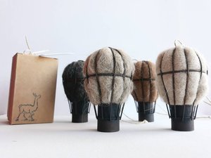 Hot Air Balloon Bird Nester. Outdoor home isolation Gift with Llama Fibre Nest Building Material. Children's homeschool nature activity