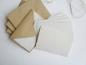6x4 Inch Llama Poo Paper Letter Set. Handmade writing sheets with stamped envelopes. Gift for llama lover or llama theme party