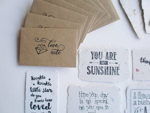 Love Notes with Envelopes. Handmade Paper Love Notes. Homemade Messages of love. Lover Gift for partner. Wife or husband 
