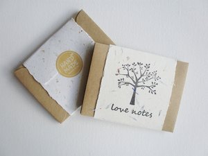 Love Note Set, Handmade Paper Love Notes and Envelopes, Homemade Love Notes, Love Letters, Lover's Gift, for partner, wife, husband - No.2