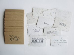 Love Note Set, Handmade Paper Love Notes and Envelopes, Homemade Love Notes, Love Letters, Lover's Gift, for partner, wife, husband - No.2