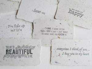 Love Note Set, Handmade Paper Love Notes and Envelopes, Homemade Love Notes, Love Letters, Lover's Gift, for partner, wife, husband - No.2