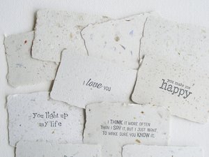 Love Note Set, Handmade Paper Love Notes and Envelopes, Homemade Love Notes, Love Letters, Lover's Gift, for partner, wife, husband - No.2