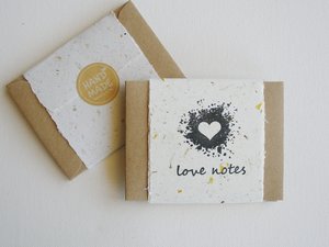 Love Notes Set, Handmade Paper Love Notes, Homemade Love Notes with envelopes, Love letters, Lover's Gift, for partner, wife, husband - No.4