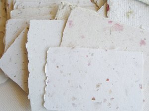 100 Cards with Brown Envelopes, handmade cards with envelopes, Mini Blank Cards and Envelopes, Recycled cards, gift cards, florist's cards