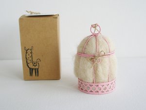 Gender Reveal, Baby Shower Favor, Small Bird Nester, Isolation Gift, Llama Fibre Nest Building Material, Blue or Pink