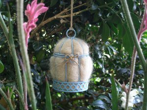 Gender Reveal, Baby Shower Favor, Small Bird Nester, Isolation Gift, Llama Fibre Nest Building Material, Blue or Pink