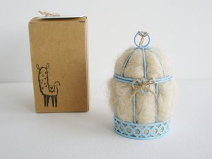 Gender Reveal, Baby Shower Favor, Small Bird Nester, Isolation Gift, Llama Fibre Nest Building Material, Blue or Pink