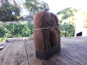 Narrow Bird Nester for Wall, Bird Nesting Llama Fibre, Gift for Garden, Housewarming present, Backyard Gift Idea, Eco Gift for home gardener