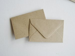 Love Note Kit with Hand made Paper. Mini Notes with Envelopes. Homemade recycled Love Messages. Lover's Gift for partner wife husband