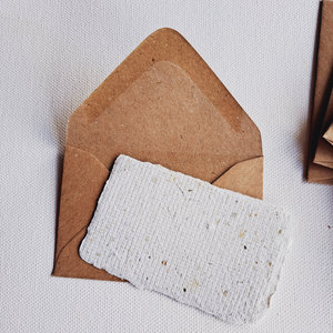10 Congratulations Mini Cards with Envelopes for Teachers, Parents, Friends. Handmade Recycled Paper "You Did it!" notes