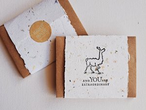 10 Mini Motivational Cards with Envelopes, Handmade Recycled Paper Notes for students from Teachers.