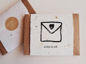 10 Hand made Mini Cards with Envelopes, recycled Card Set, Mini Gift Cards, Homemade Cards, Florist's cards, Mini Blank Cards with Envelopes