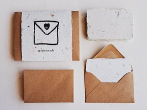 10 Hand made Mini Cards with Envelopes, recycled Card Set, Mini Gift Cards, Homemade Cards, Florist's cards, Mini Blank Cards with Envelopes