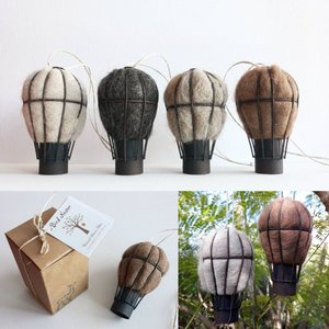 Hot Air Balloon Bird Nester. Outdoor home isolation Gift with Llama Fibre Nest Building Material. Children's homeschool nature activity