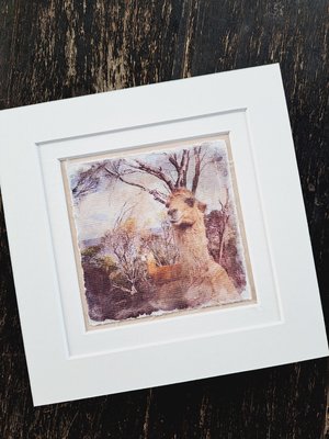 Mini art print. "Just Chillin"