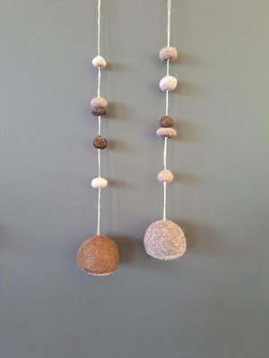 Llama Fibre Bell: Boho Nursery Decor, Rustic Children's Room