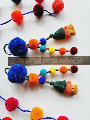 Colourful Llama / Alpaca Tassels and Pom Poms 